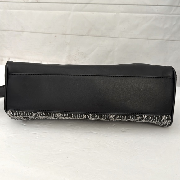 Juicy Couture Black & Gray Eastside Westside Satchel Bag Vegan Leather - Picture 11 of 11